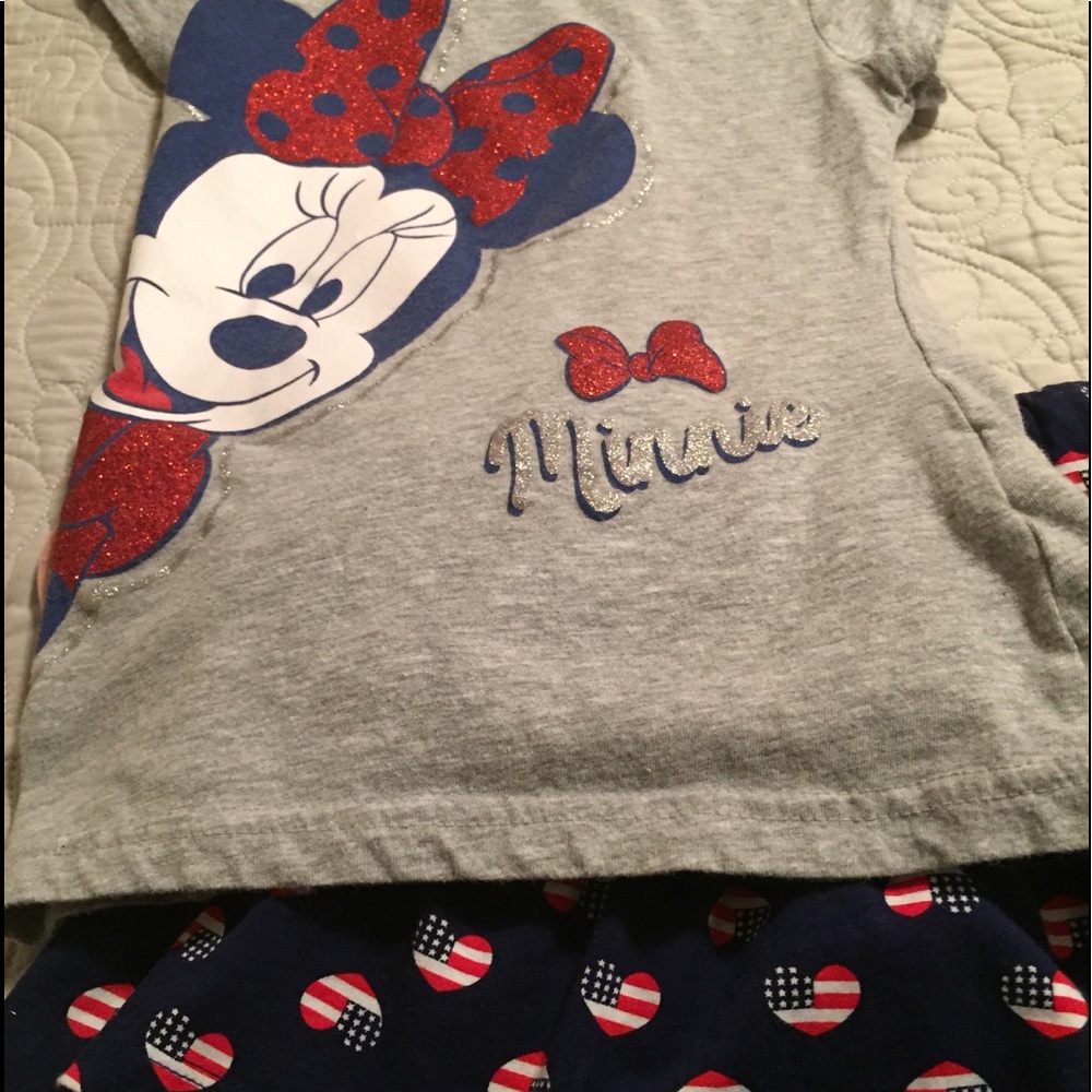 Disney T-shirt, skirt, Nike Shorts with  T-shirt.